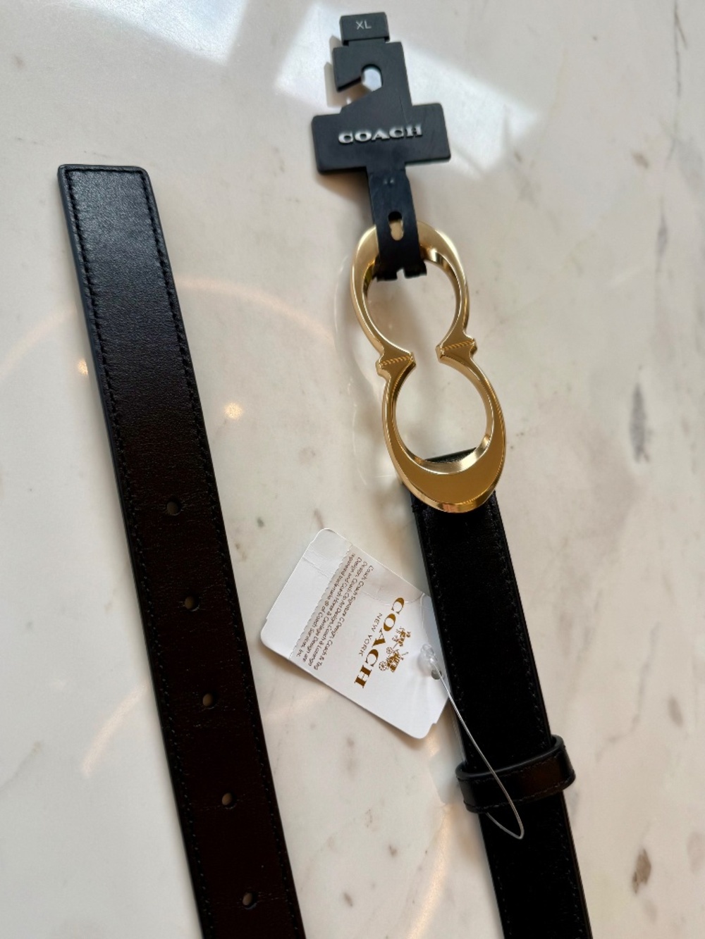 New COACH Women's Signature Buckle Belt XL - Picture 5 of 16